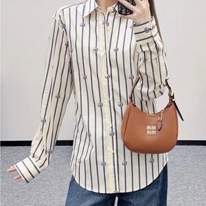 Striped Button-Up Shirt
